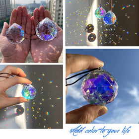 Stino ball crystal sun catcher prism gift-ready home decor.