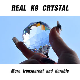 Stino glass crystal prism suncatcher bright window décor creates tiny rainbows