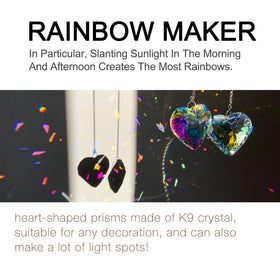 Rectangle prism suncatcher by Stino reflecting light for decorative color