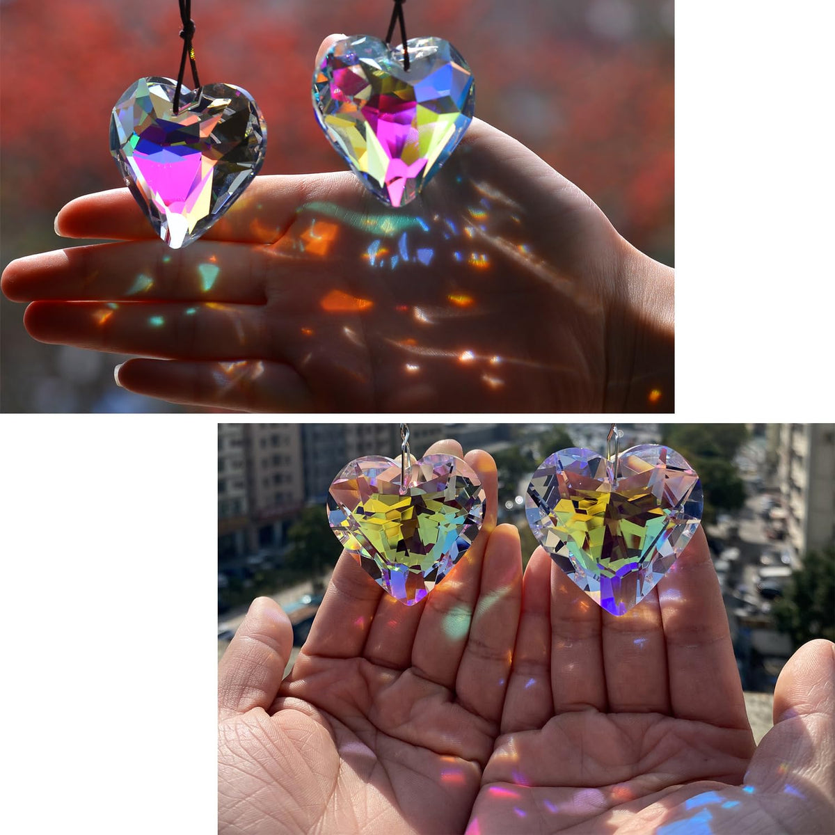 Stino kitchen window suncatcher adds colorful accents to sunlight
