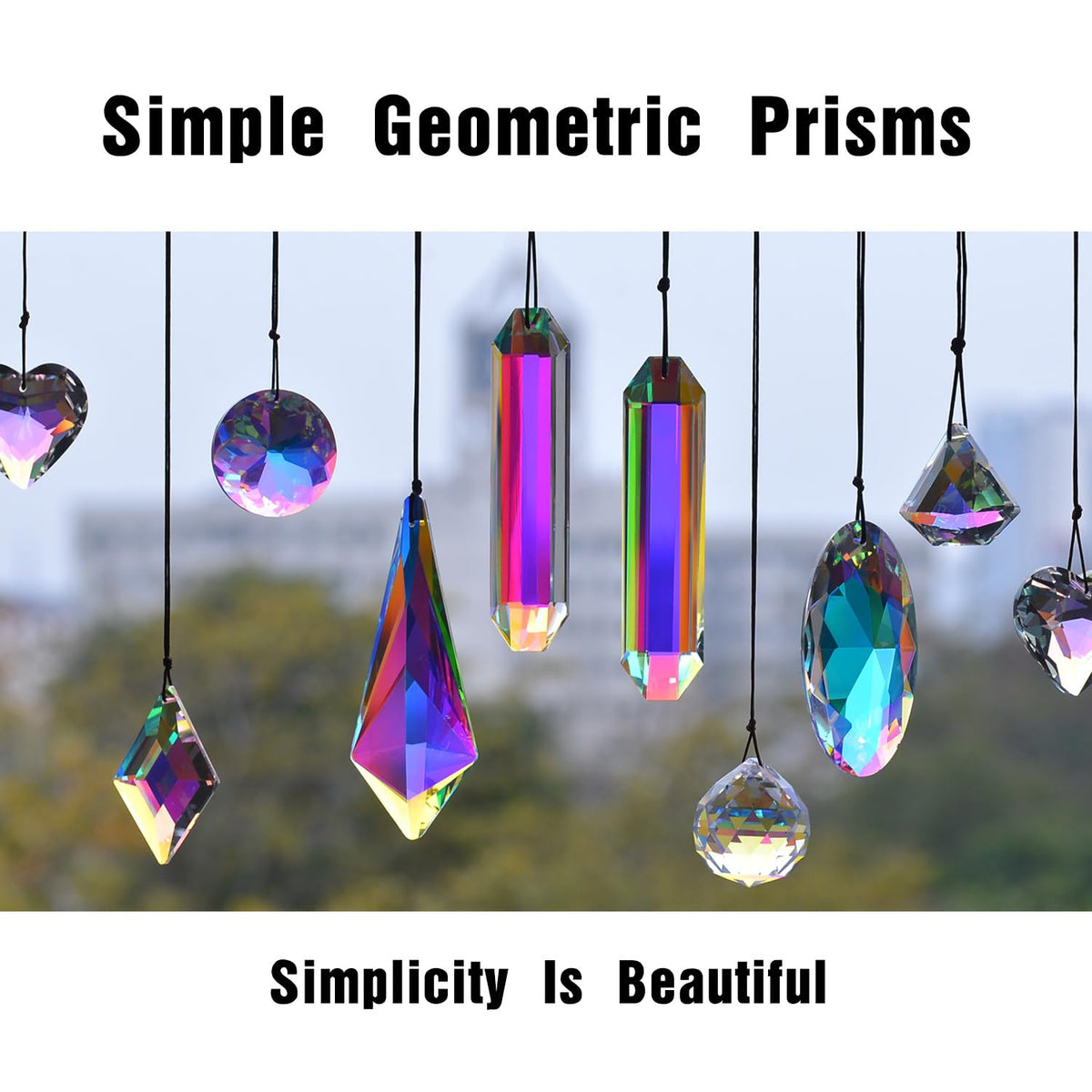 Stino crystal suncatcher two-pack, ideal gift for Valentine's Day