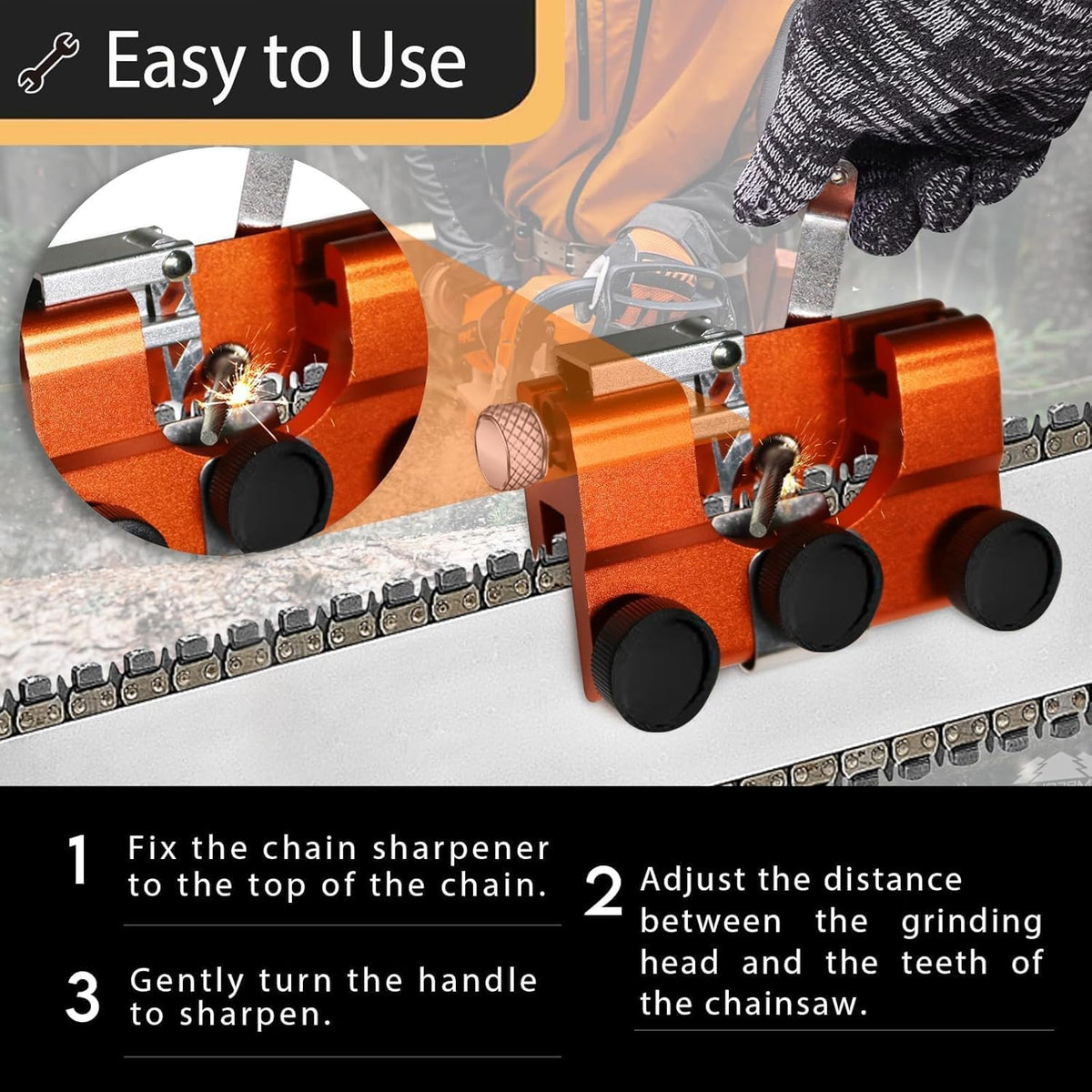 STKR carbide cutter assembly delivers efficient sharpening with tungsten burr precision.