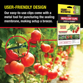 Storage and disposal guidance for The Giant Destroyer garlic clips after use.
