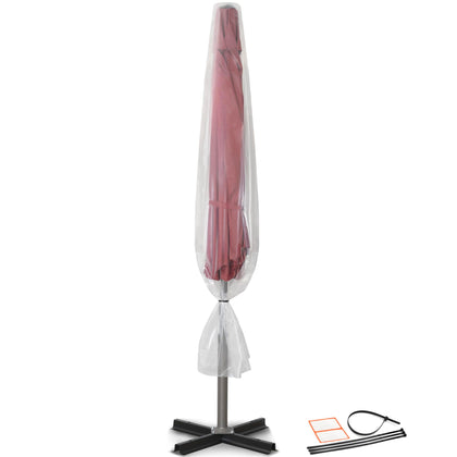 Storage Standard 2-pack umbrella cover in use protects umbrellas from dust.