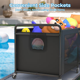 StorageWorks durable steel tubes and breathable mesh for stability.