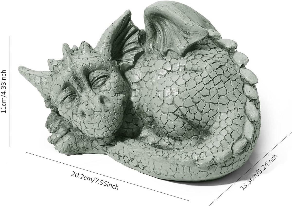 Storchenbeck resin dragon statue, hand-finished, ideal for display year-round