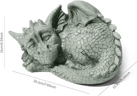 Storchenbeck resin dragon statue, hand-finished, ideal for display year-round