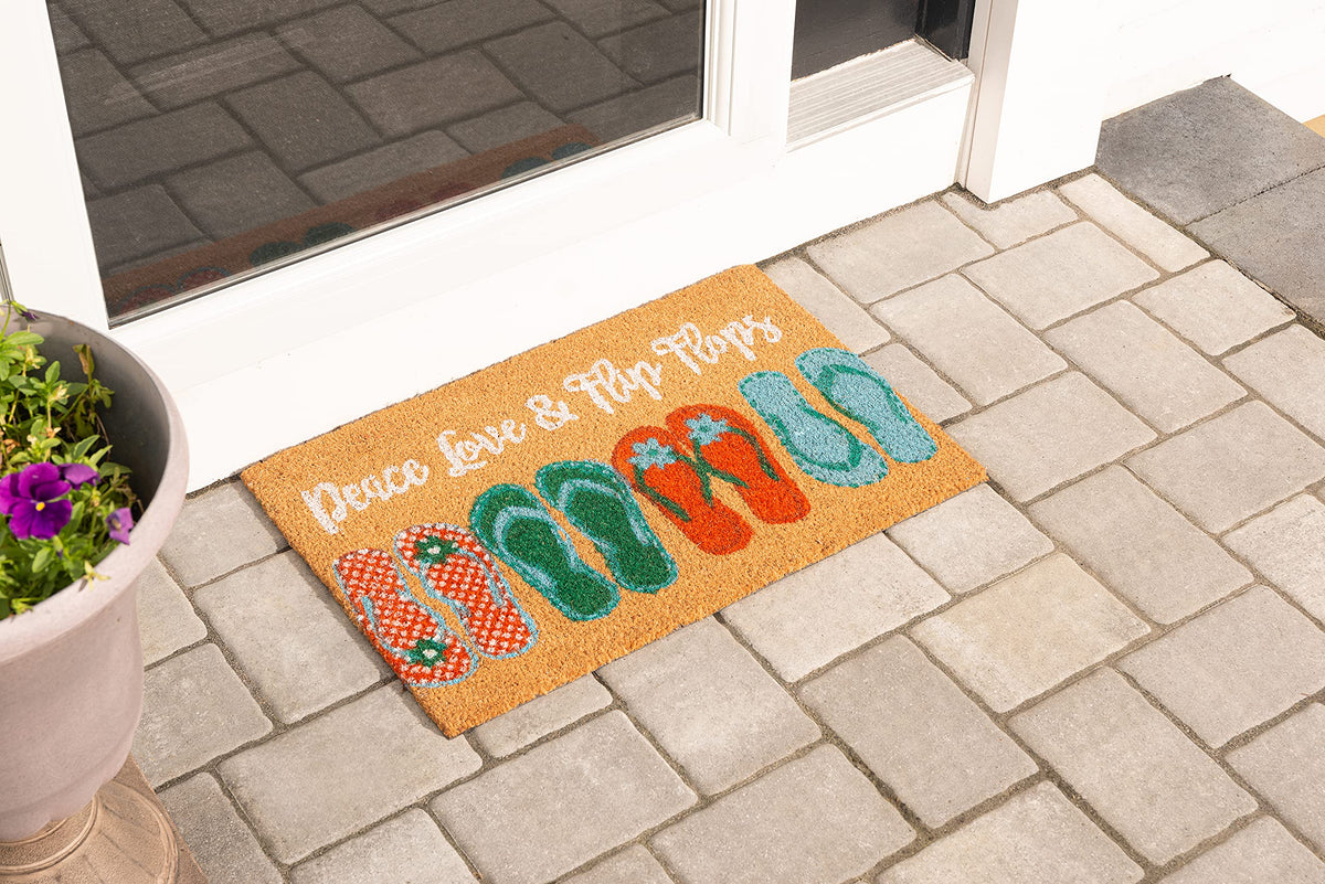 Storm Stopper doormat removes dirt from shoes and paws before entering your home.
