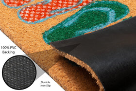 Storm Stopper non-slip backing keeps this mat in place.