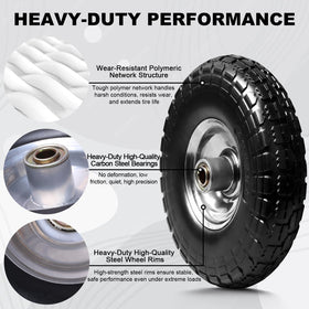 Storystore replacement wheels fit hand trucks and generators for quick repairs.