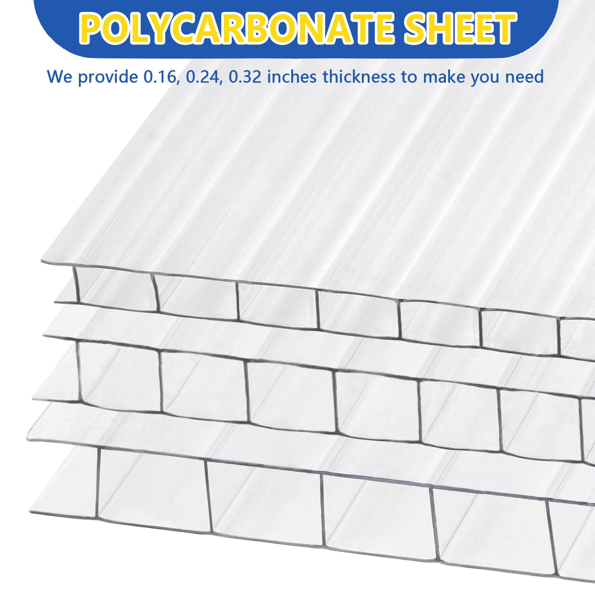 Storystore polycarbonate panel featuring shatterproof design for outdoor use.