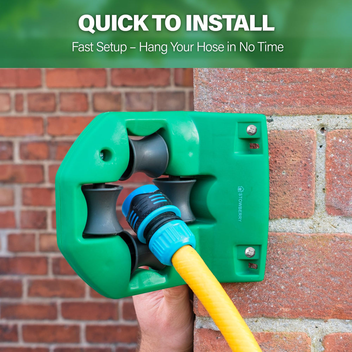 STOWBERRY Garden Hose Guide Durable Weather-Resistant for year-round outdoor use.