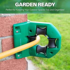 STOWBERRY Garden Hose Guide Easy Install with fixings for quick setup.