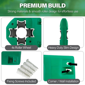 STOWBERRY Garden Hose Guide Fence Border keeps hoses from snagging near fences.