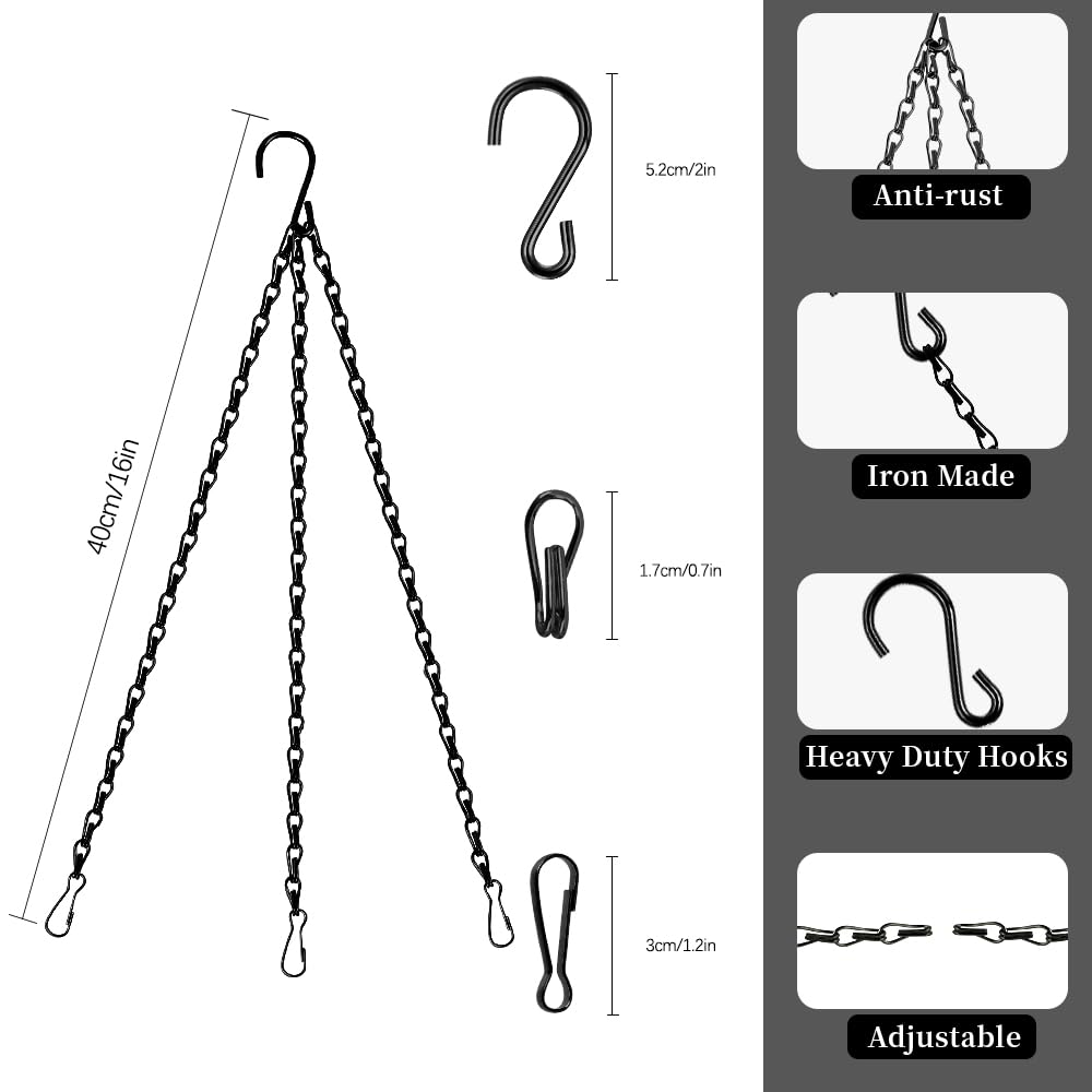 STPIYFZU chain hook 2-inch for secure decoration attachment.