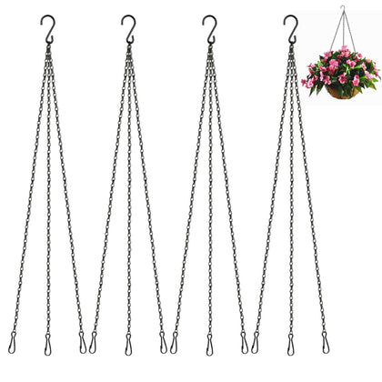 STPIYFZU hanging basket chain 16-inch for versatile indoor and outdoor use.