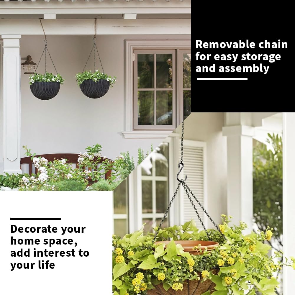 STPIYFZU-three-strand design increases weight-bearing capacity for heavy planters.