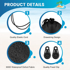 Strdfeve beach setup accessories are portable and easy to carry for trips.