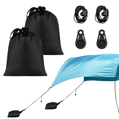 Strdfeve sandbags stabilize your Shibumi canopy for steadier shade on breezy beaches.