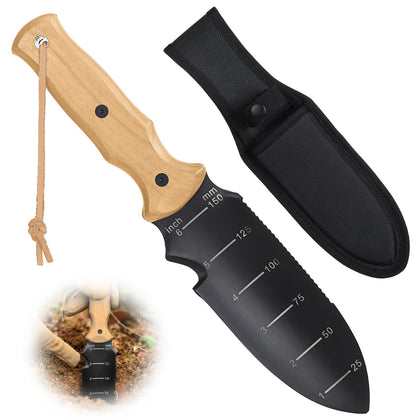 STRFOG garden trowel with EDC sheath and 7-inch blade for quick access.