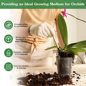Stroller Orchid Potting Mix coco peat nutrition emphasizes steady nutrients for blooms.