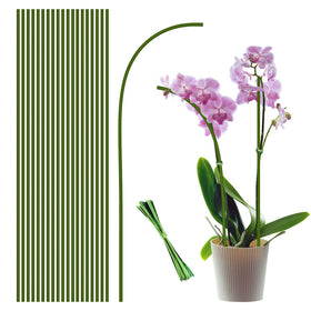 Stroller 16in plant stake with green coating supports upright growth