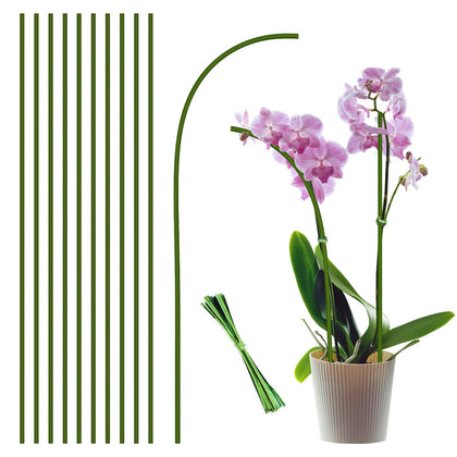Stroller 15-inch green bendable plant stake supports upright stems.