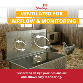 Stromberg's brooder large capacity fits up to 50 chicks