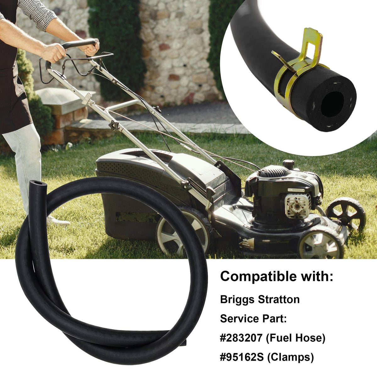 Strongthium 1/4inch ID fuel line for durable lawn equipment performance.