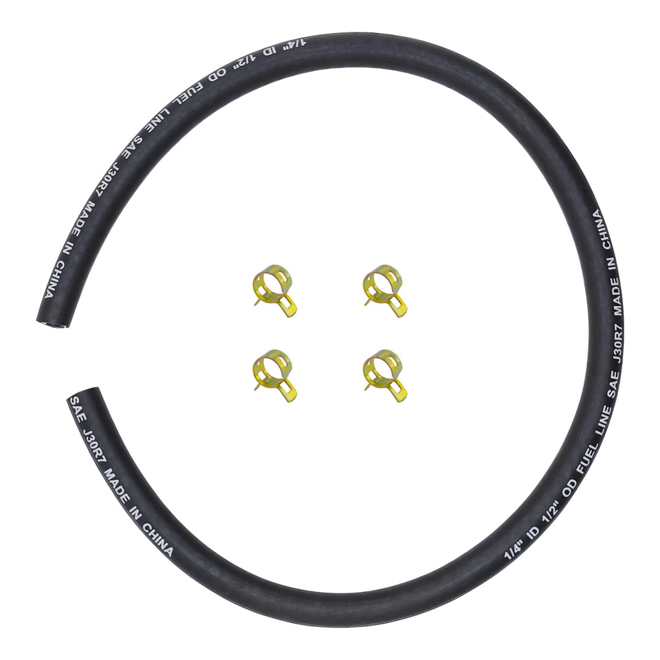 Strongthium fuel line 25in with clamps for Briggs Stratton engines improves reliability.