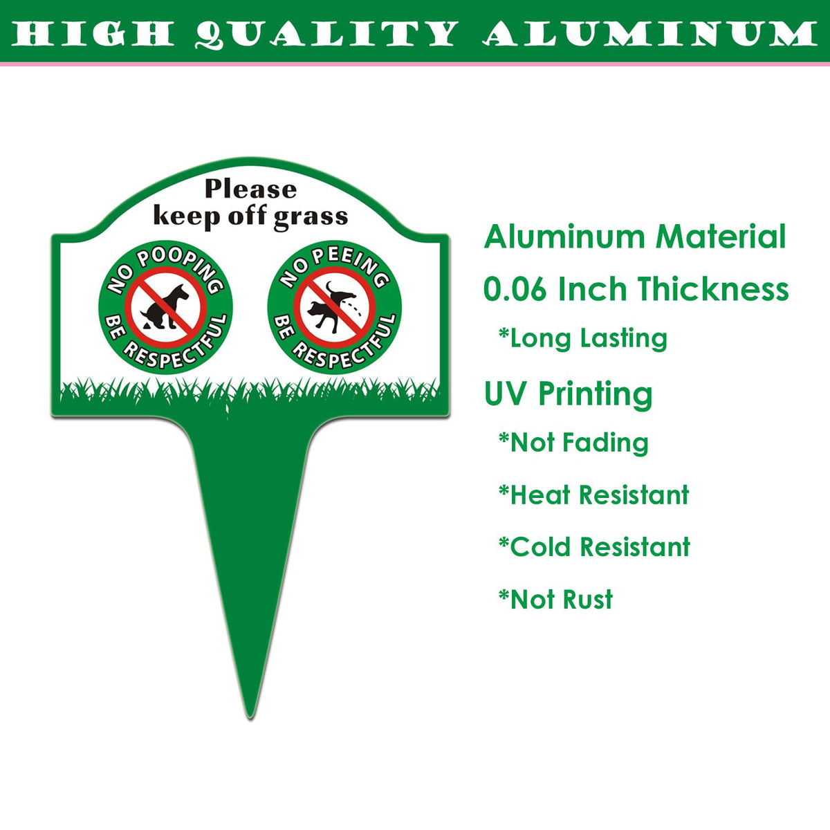 Stupidheart double-sided design increases visibility from multiple angles.