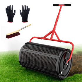 Sturdon peat moss spreader accessories include gloves and brush
