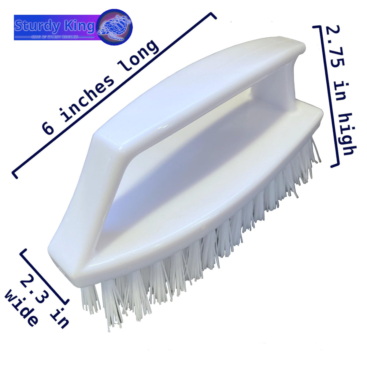 Sturdy King scrub brush for concrete and patio cleaning
