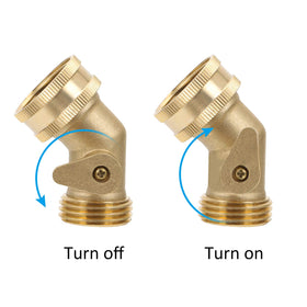STYDDI brass elbow with screen washers keeps debris out.