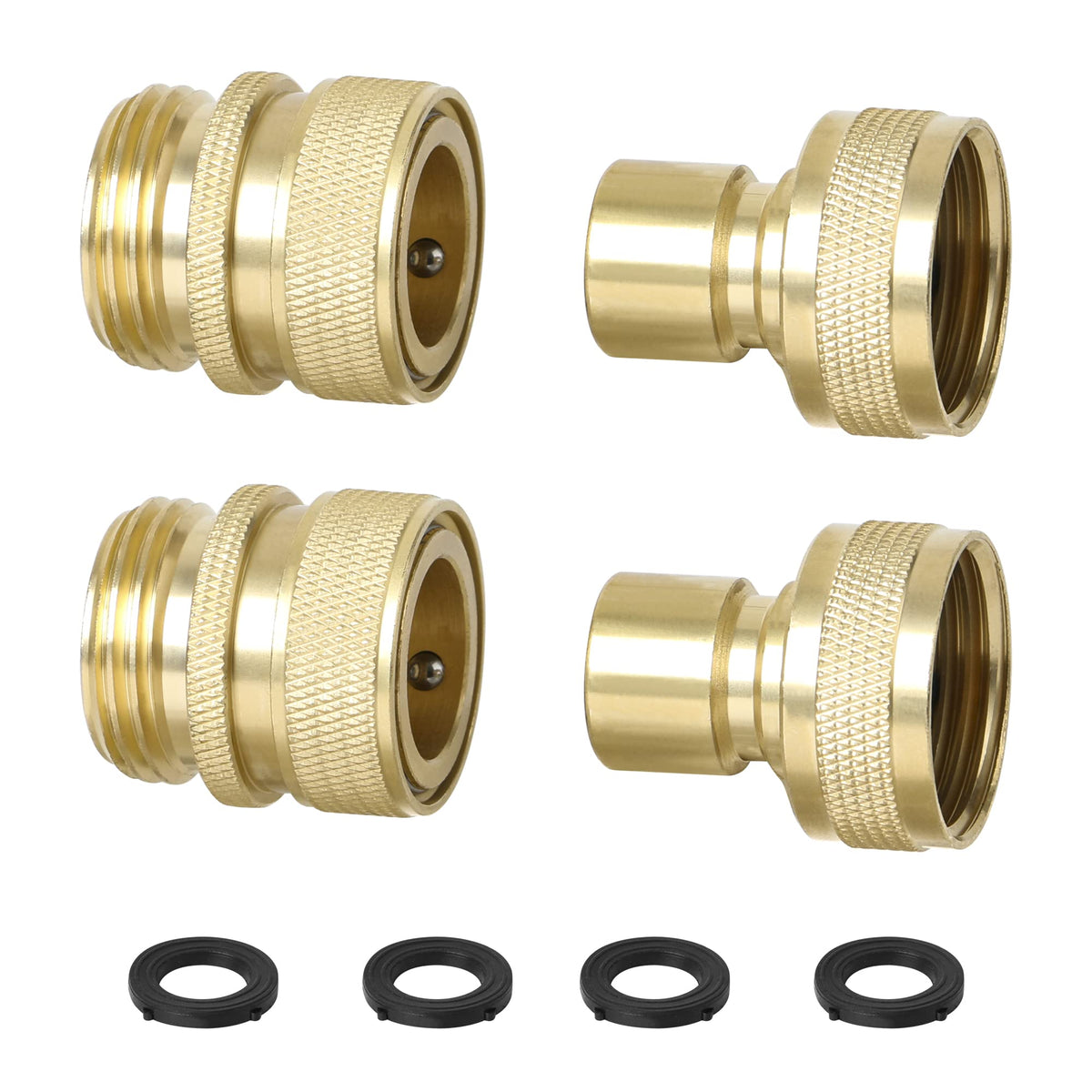STYDDI brass full-flow quick-connect fittings enable uninterrupted watering