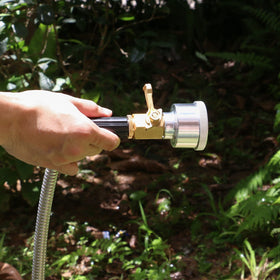 STYDDI ergonomic brass handle offers easy, single-handed operation.