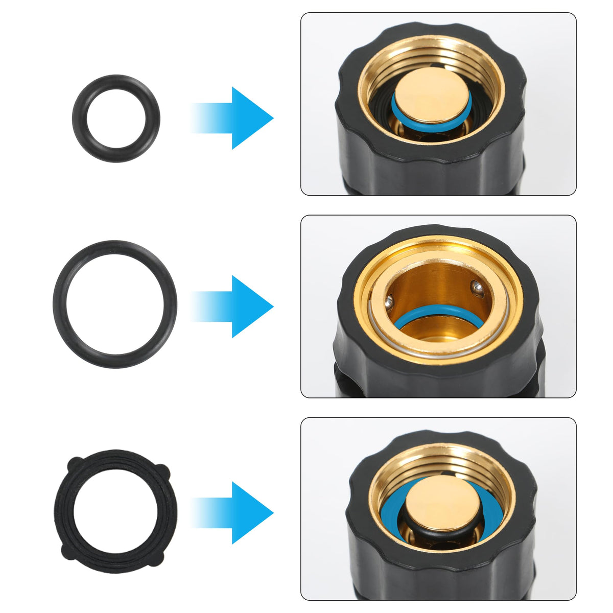 STYDDI ght thread compatibility ensures easy, versatile hose connections.