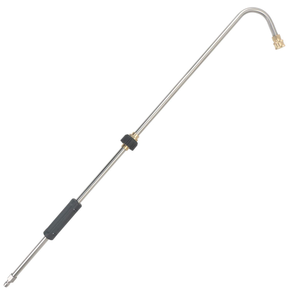 STYDDI gutter cleaner rod angled wand enables safe, ladder-free gutter access