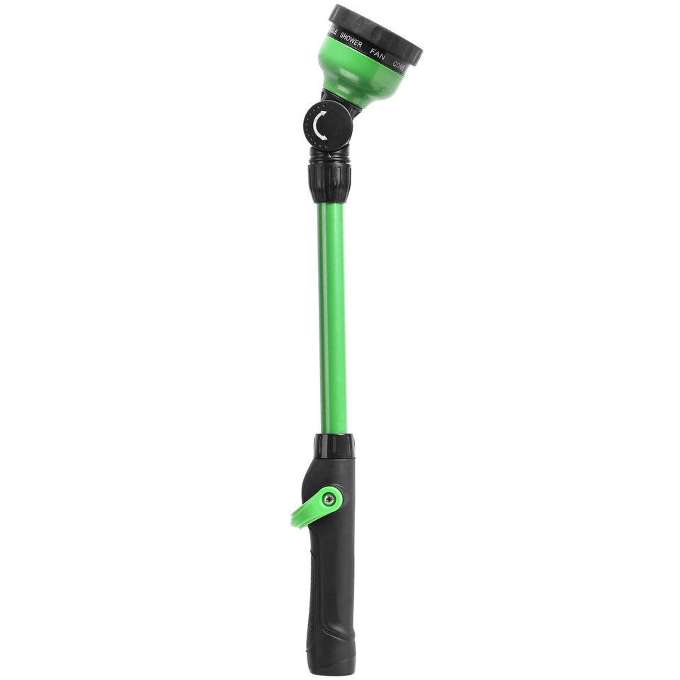 STYDDI 18-inch watering wand with pivoting head reaches hanging baskets easily