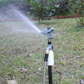 STYDDI metal-imp-sprinkler-head showing durable construction outdoors