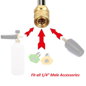 STYDDI adapter connects to foam cannons for cleaning foam