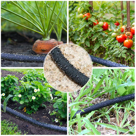 STYDDI soaker hose in a garden bed providing efficient watering.