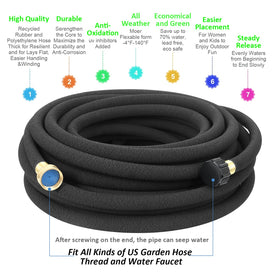 STYDDI soaker hose removable end cap demonstrates easy extension.
