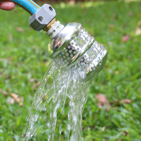 STYDDI water-saving bubbler concentrates moisture at the root zone.
