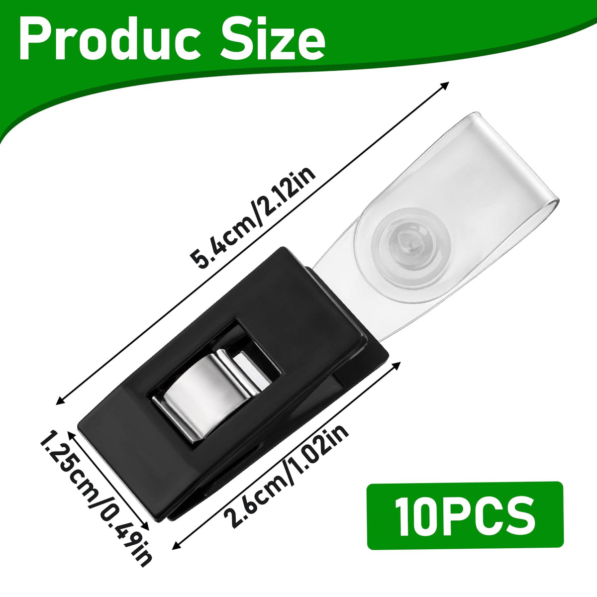 Styquenzer flag clips fit flagpoles 0.22–0.28 inches for versatile flag setup