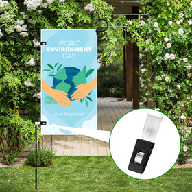 Windproof design keeps flags in place during gusty conditions