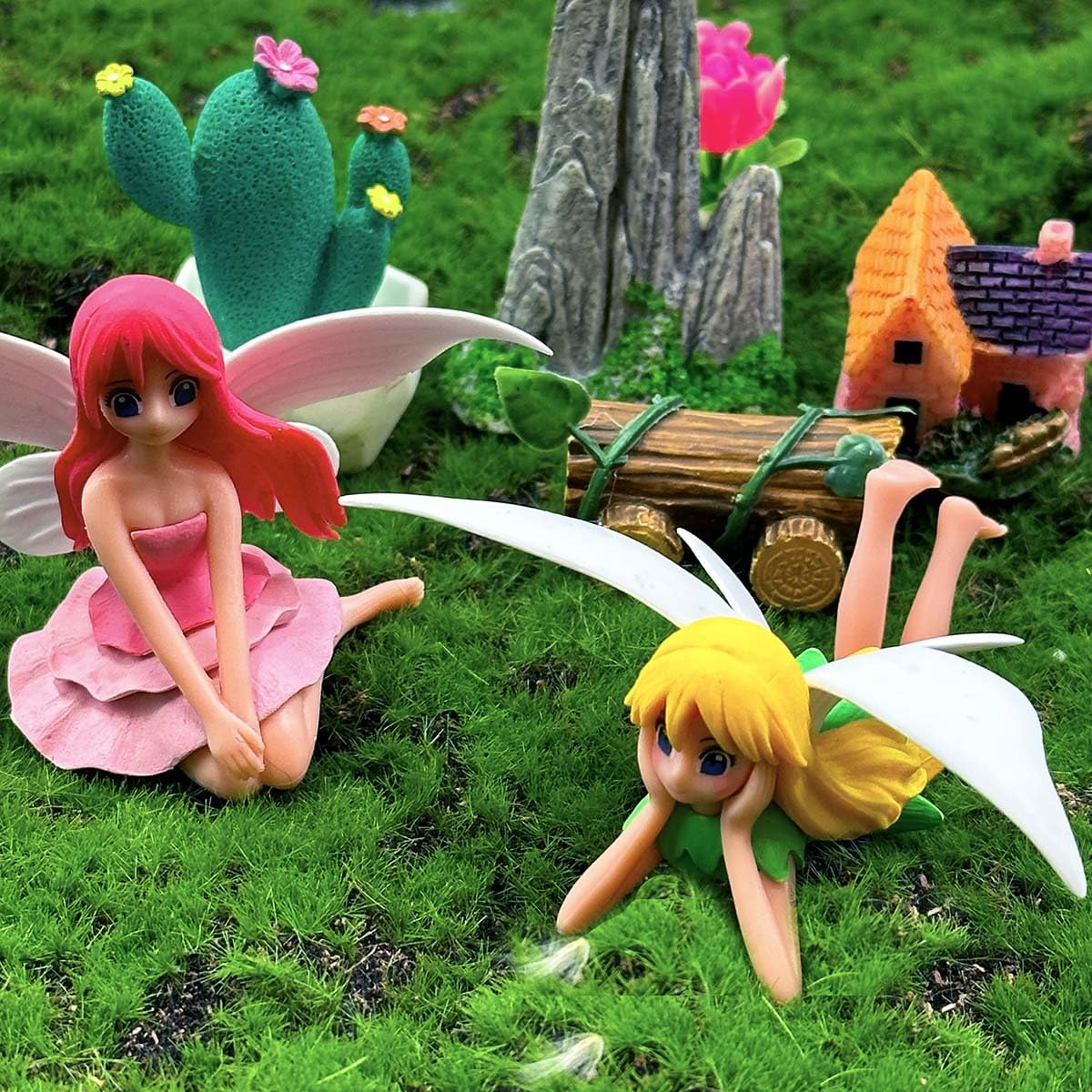 Suartus 3D-detail fairy figurine showcases fine resin craftsmanship.