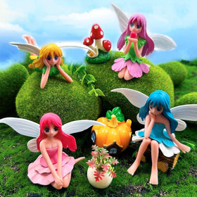 Suartus miniature fairy set ideal for gifting and decorative displays.