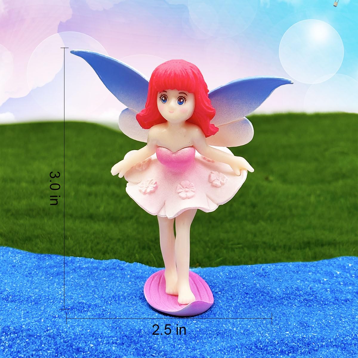 Suartus tiny fairy figurines decorate terrariums and moss gardens with charm