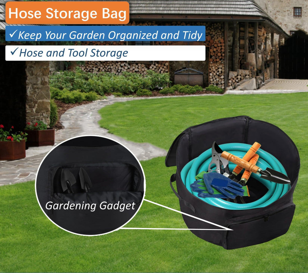 Sublimei hose holder featuring ventilation holes to protect hoses.